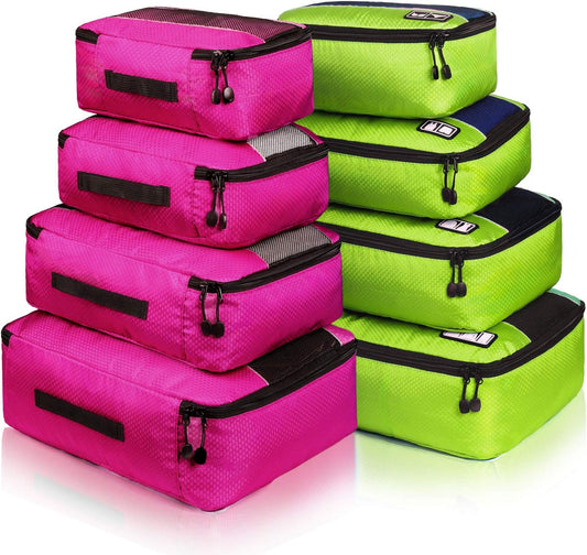 Packing Cubes Luggage Bags Organizer Durable Travel Accessories With Clothing Label
