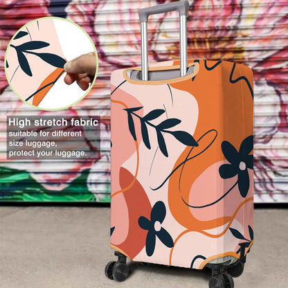 Travel Luggage Cover Suitcase Protector Fits 18-32 Inch Wheel Covers PatternedTravel Related Items Flower Luggage Protector Elastic M