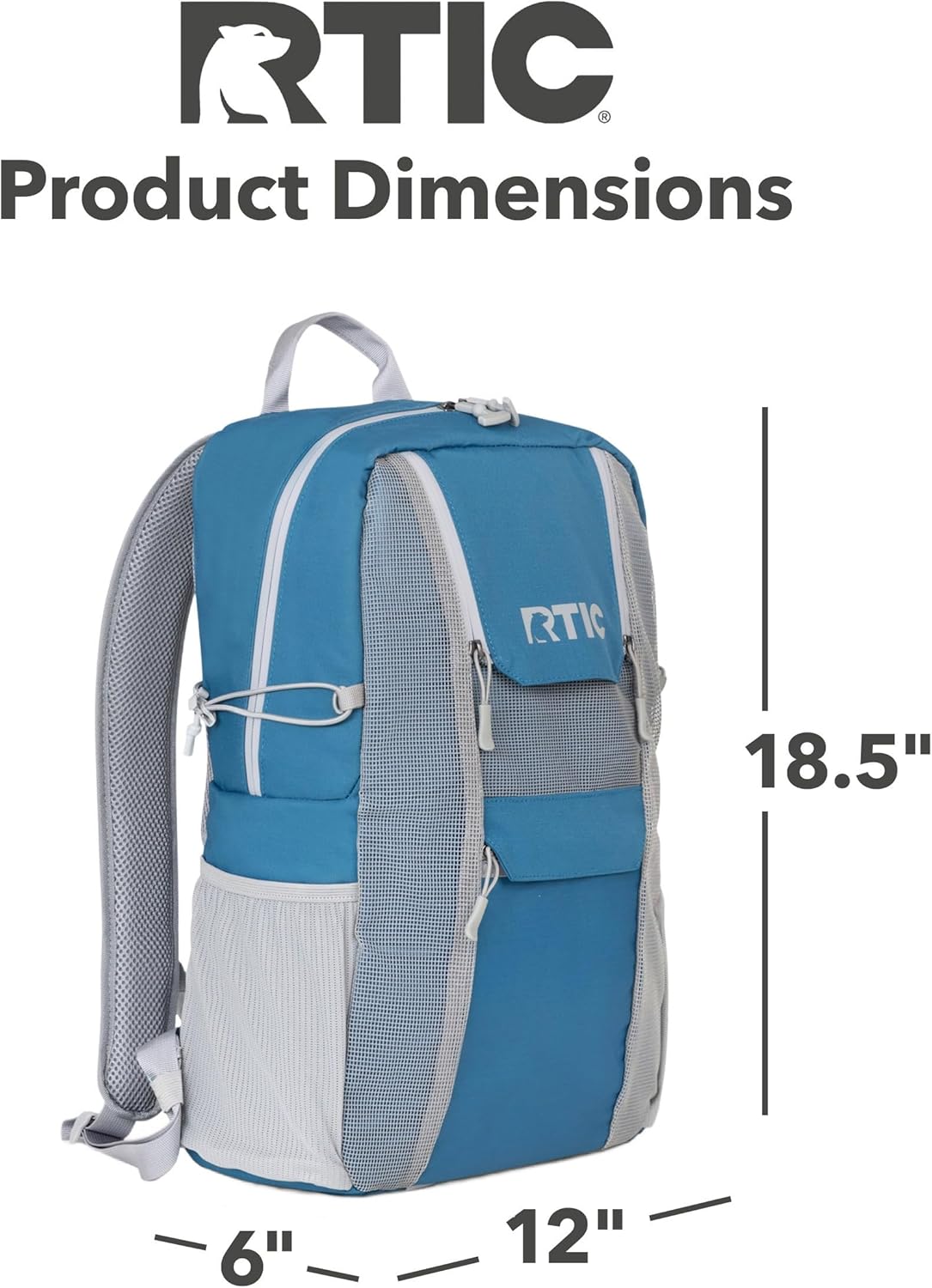 RTIC Chillout 24 Can Backpack Cooler Insulated Portable Soft Cooler Bag for Lunch, Beach, Drink, Beverage, Travel, Camping, Picnic, Car, Hiking