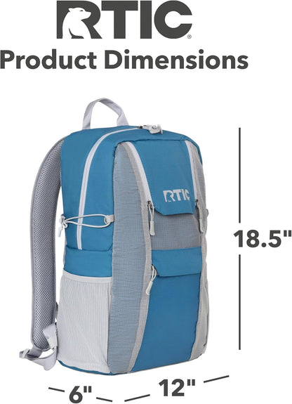 RTIC Chillout 24 Can Backpack Cooler Insulated Portable Soft Cooler Bag for Lunch, Beach, Drink, Beverage, Travel, Camping, Picnic, Car, Hiking