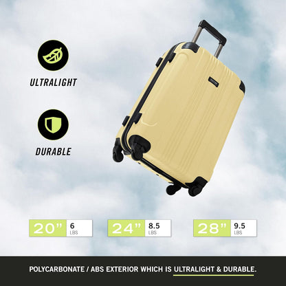 Kenneth Cole REACTION Out of Bounds, Pale Banana, 20-Inch Carry On