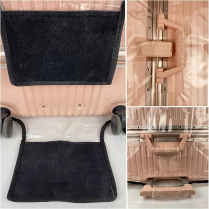 Luggage Cover Protector Fits 20 24 28 Inch Clear PVC Waterproof Suitcase Covers Travel Luggage Sleeve Tsa Approved