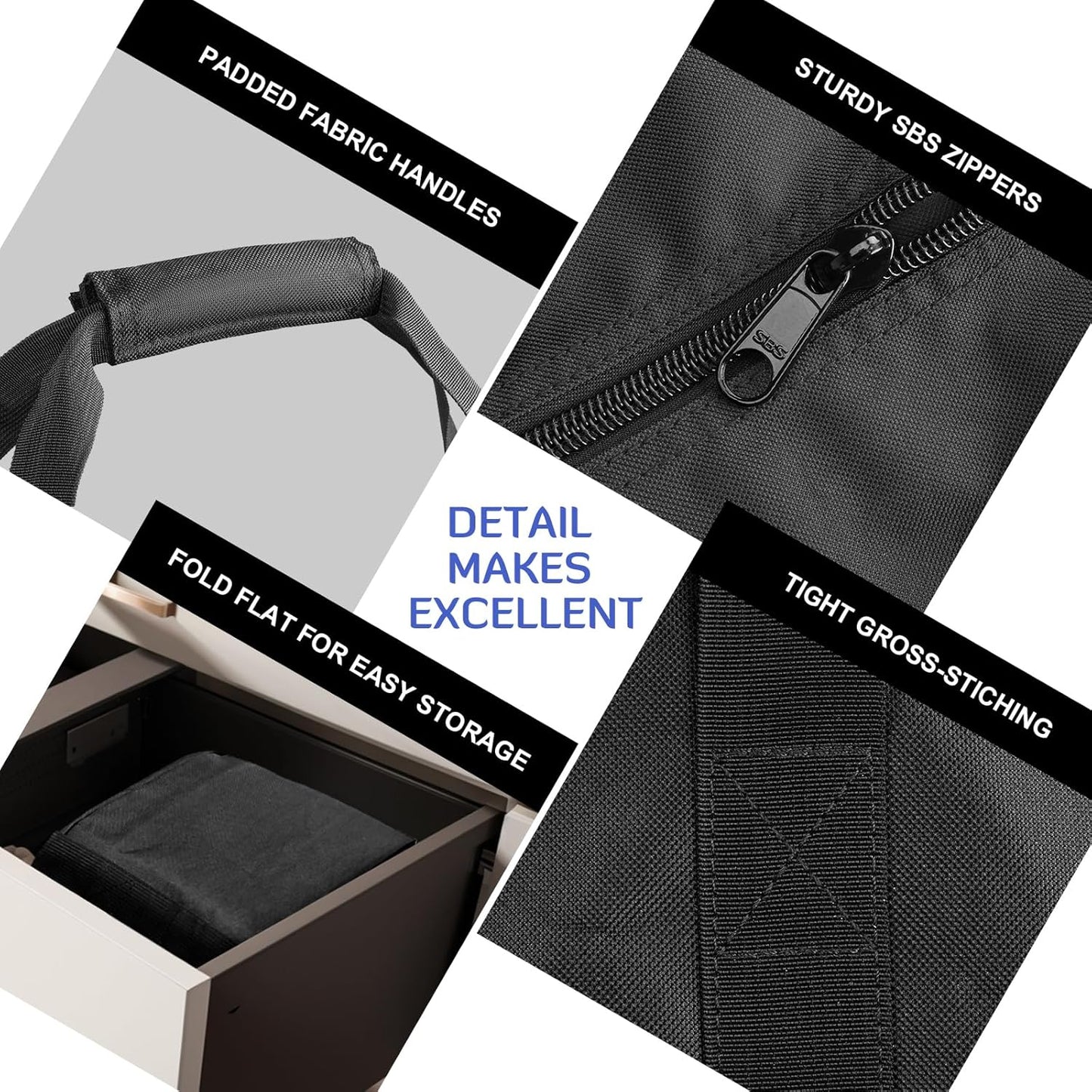 INFANZIA 35inch Sports Duffel Travel Bag, 28L Extra Large Duffel Luggage Bag with Upgrade Zipper, Water Resistant & Foldable Equipment Storage Bag for Fishing Tripod Tent Umbrella, 2PCS