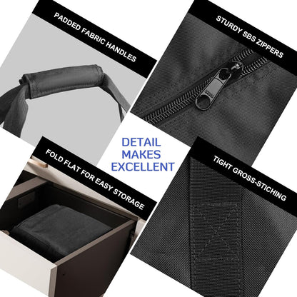 INFANZIA 35inch Sports Duffel Travel Bag, 28L Extra Large Duffel Luggage Bag with Upgrade Zipper, Water Resistant & Foldable Equipment Storage Bag for Fishing Tripod Tent Umbrella, 2PCS