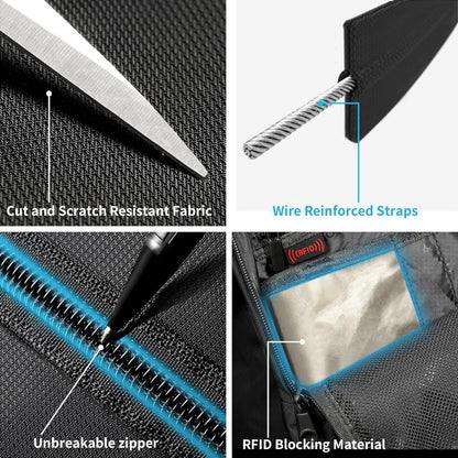 Tzowla 40 Liter Anti Theft with USB Charging Port Laptop Backpack