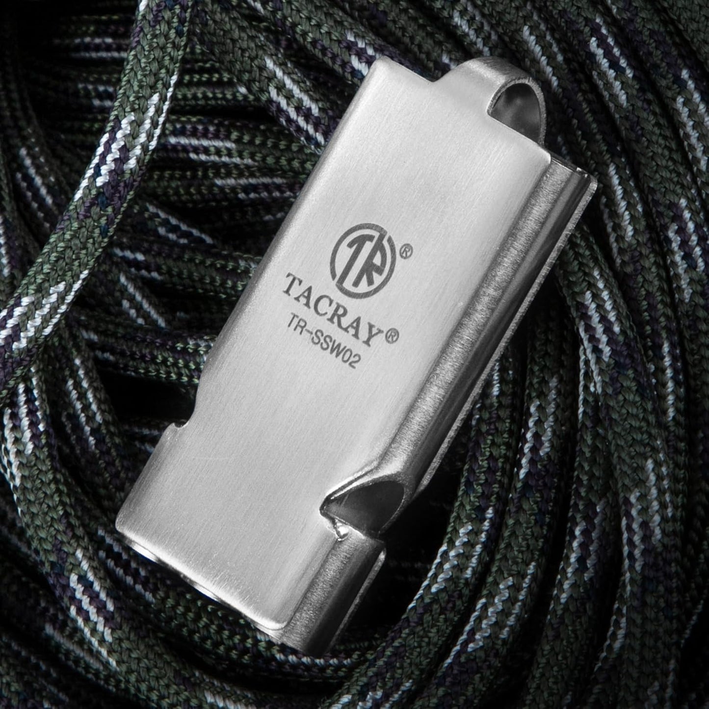 TACRAY Emergency Whistles Lifeguard Safety Whistle with Neck Chain and Keychain for Outdoor Camping Hiking