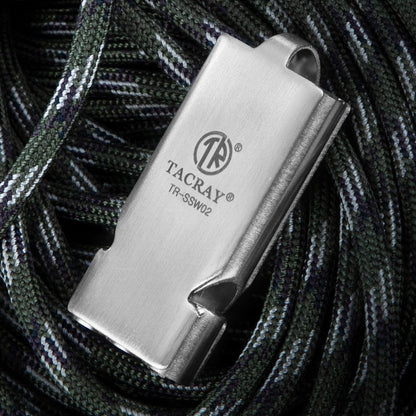 TACRAY Emergency Whistles Lifeguard Safety Whistle with Neck Chain and Keychain for Outdoor Camping Hiking