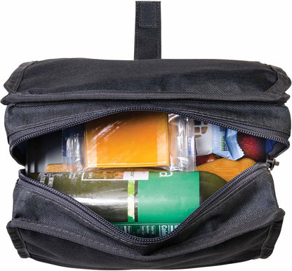 Packit® Freezable Lunch Bag, City Charcoal, Built with ECOFREEZE® Technology, Foldable, Reusable, Zip and Velcro Closure with Buckle Handle, Designed for Work Lunches and Fresh Lunch On the Go