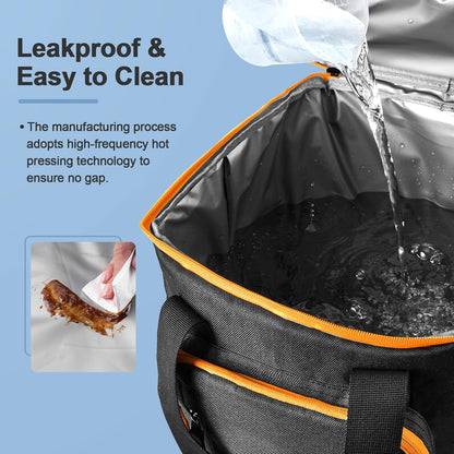 Odoland Cooler Backpack, 30 Cans Insulated Leak-Proof Cooler Bag with Ice Pack for Women and Men, Waterproof Beach Lunch Cooler