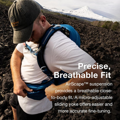 Osprey Talon 26L Men's Lightweight Hiking Backpack with Hipbelt, Frosty Mint Green/Night Shift