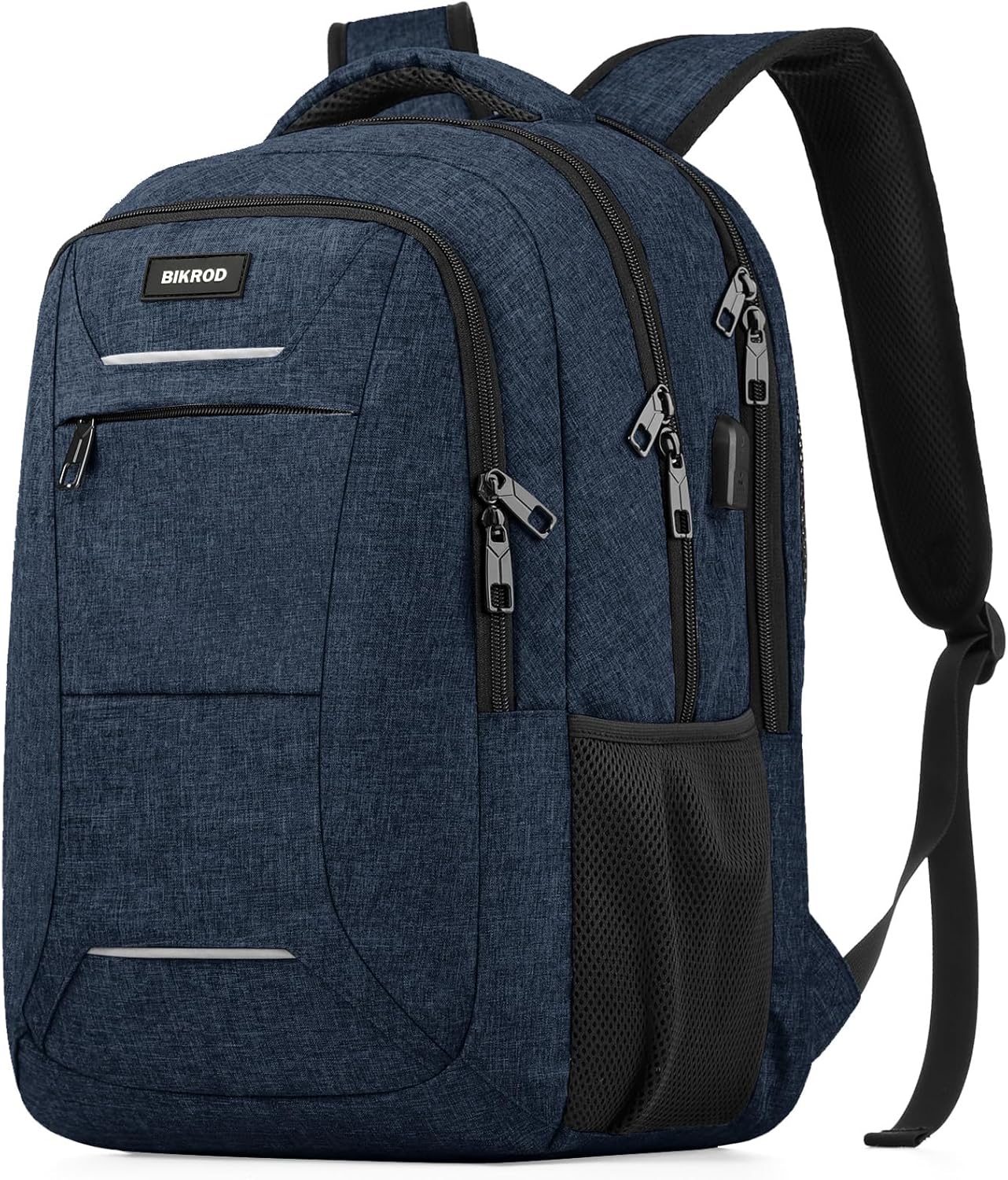 Backpack for Men Women, School Backpacks for Teen Boys, Business Anti Theft Sturdy Travel Laptop Backpack with USB Charging Port, Water Resistant 15.6 Inch Computer Bag Gift, Blue