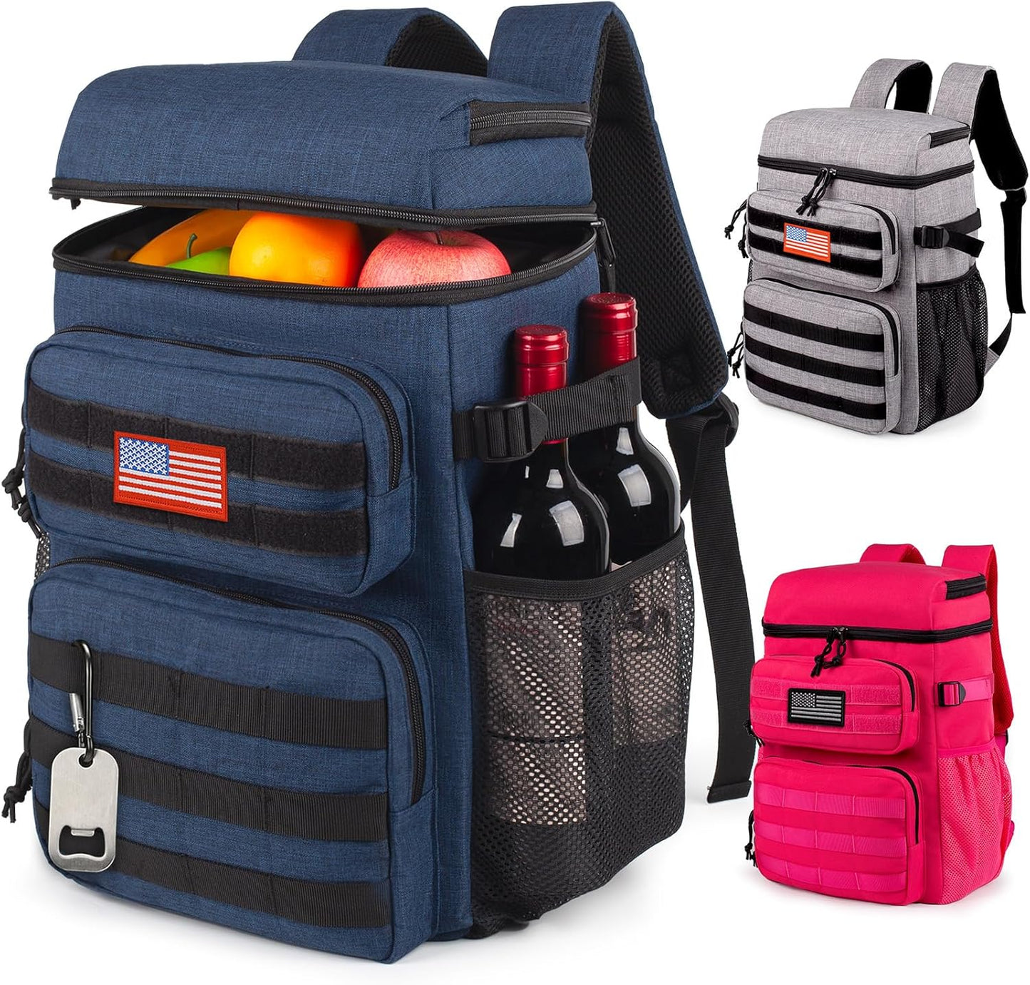 Tactical Backpack Cooler,Soft Lightweight Leakproof Cooler Backpack,Insulated Cooler Bag,Portable Soft Cooler Bag Waterproof for Beach, Travel, Camping, Picnic, Hiking