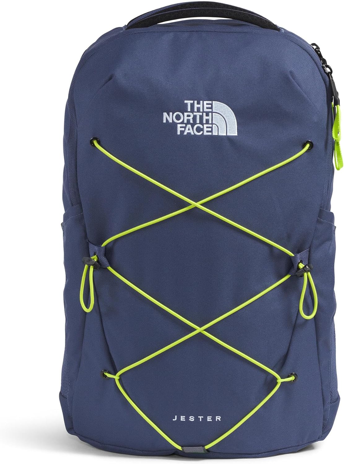 THE NORTH FACE Jester Everyday Laptop Backpack | Commuter Daypack with Water Repellent Finish, 16" Laptop Sleeve, Huge Main Compartment, Lunar Blue/Fizz Lime, One Size