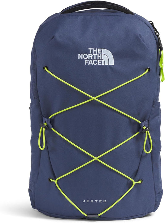 THE NORTH FACE Jester Everyday Laptop Backpack | Commuter Daypack with Water Repellent Finish, 16" Laptop Sleeve, Huge Main Compartment, Lunar Blue/Fizz Lime, One Size