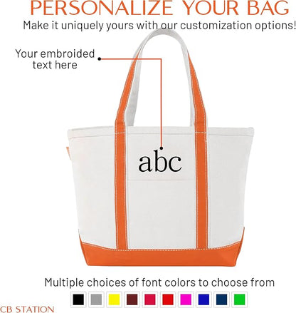 CB STATION Medium Classic Canvas Tote Bag - Image 5