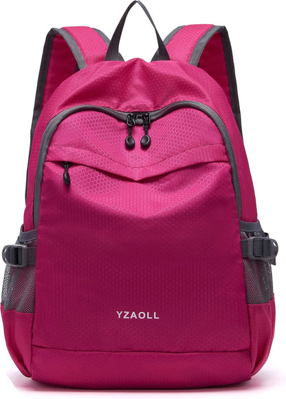 YZAOLL Small Lightweight Packable Hiking Backpack, 20L Hiking Backpack Day Pack for Women Men Travel Camping Vacation,Rose