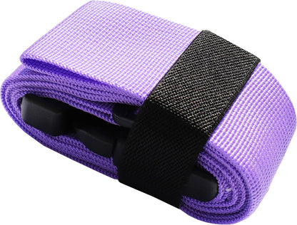 Luggage Straps for Suitcases TSA Approved-2 Pack Bright Personalized Luggage Belt Strap for Suitcase/Carry On Bag Luggage Accessories for Travel (Violet)