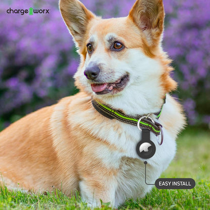 CHARGEWORX Air Tag Holder 4-Pack – Silicone Protective Keychain Holders for Apple Air Tags