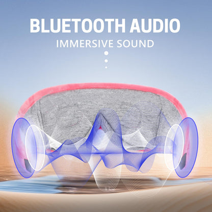 Sleep Mask with Bluetooth Headphones 3D Contour Sleeping Headphones 5.4 Wireless Bluetooth, Ultra-Thin Stereo Speakers Blackout Eye Masks for Men Women Travel Sleep