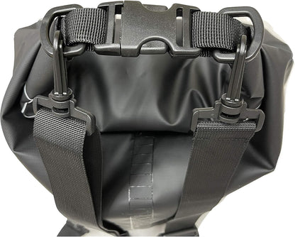 EliteShield Waterproof Dry Bag backpack Roll Top Closure Rafting Boating Black 10L With Free Phone case