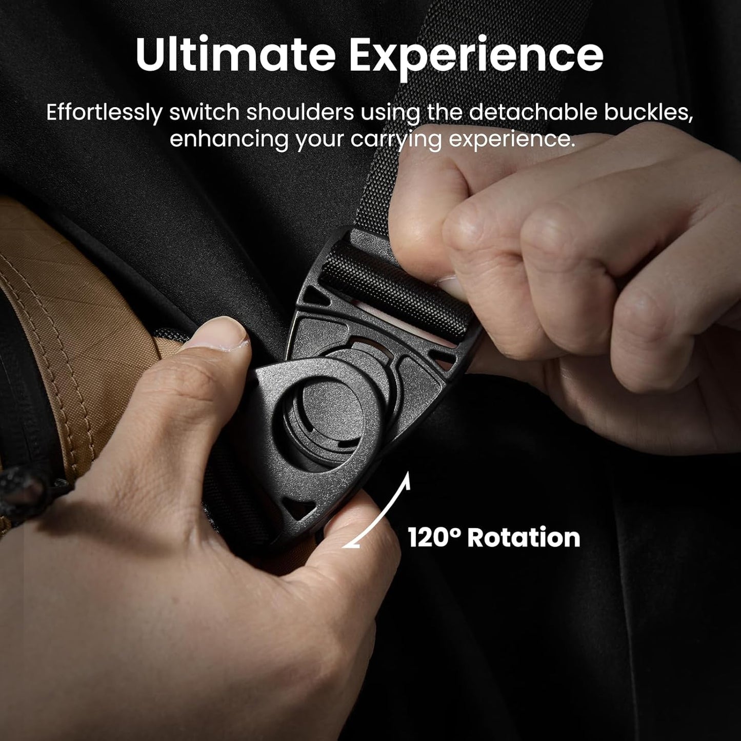 tomtoc 5.5L X-Pac Sling Bag for Nintendo Switch 2, Heavy Duty Crossbody Bag for Men, Water-resistant Carry Chest Daypack Travel Shoulder Pack for Steam Deck OLED, ROG Ally X, iPad mini, Tactical