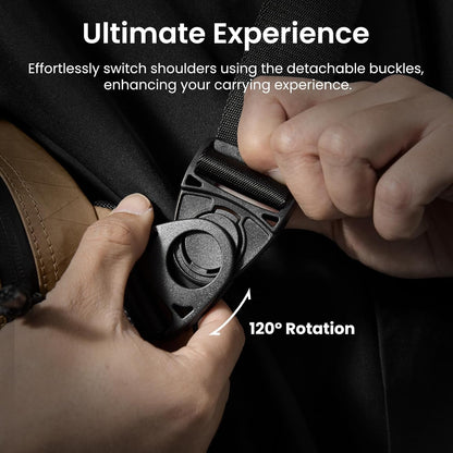 tomtoc 5.5L X-Pac Sling Bag for Nintendo Switch 2, Heavy Duty Crossbody Bag for Men, Water-resistant Carry Chest Daypack Travel Shoulder Pack for Steam Deck OLED, ROG Ally X, iPad mini, Tactical