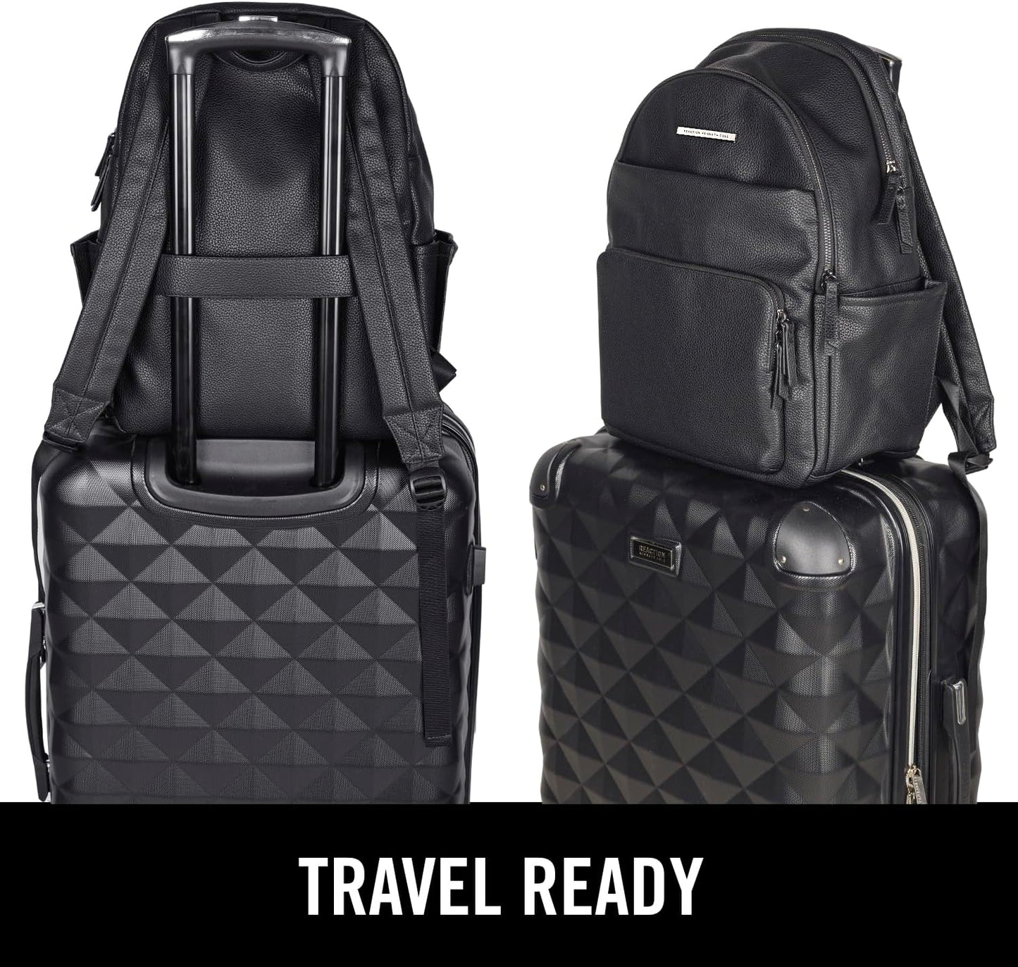 Kenneth Cole REACTION Marley Backpack, Black, 15" Laptop