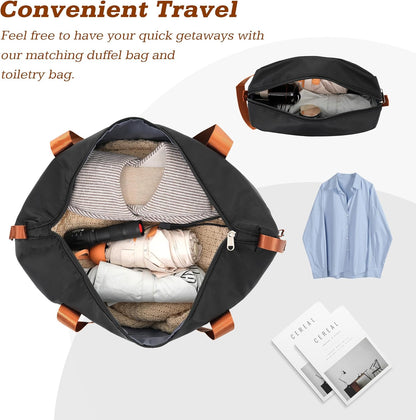 Merax Suitcase Set 24 inches Expandable Luggage with TSA Lock Spinner Wheels Hardshell Lightweight Vintage Luggage with Travel Bag,Black