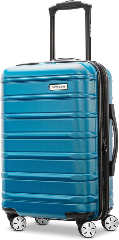 Samsonite Omni 2 Hardside Expandable Luggage with Spinner Wheels, 19X14X9 CARRY-ON SPINNER, CARIBBEAN BLUE
