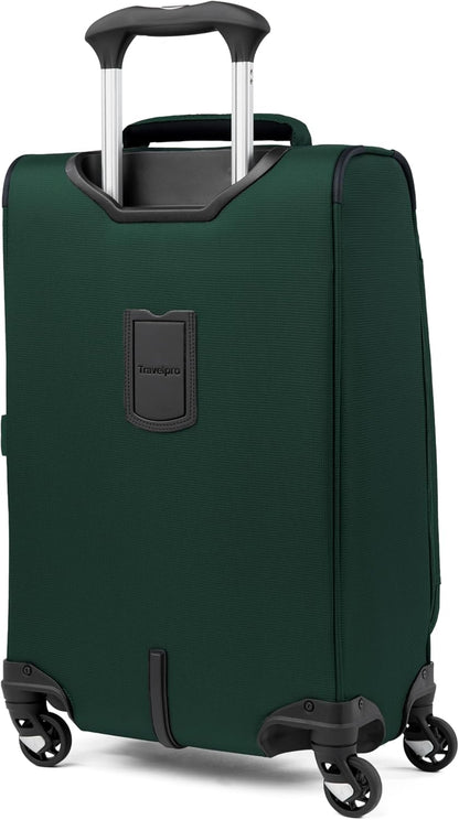 Travelpro Maxlite 5 Softside Expandable Carry-On Luggage with Spinner Wheels, Lightweight, 21-Inch — Forest Green
