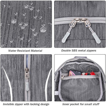 ZOMAKE 25L Ultra Lightweight Packable Backpack, Foldable Hiking Backpacks Water Resistant Small Folding Daypack for Travel(Black)