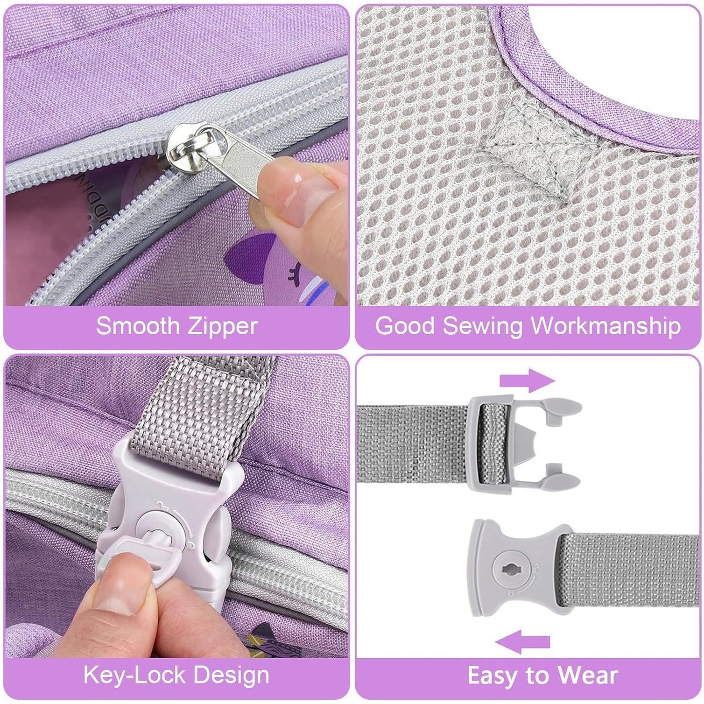 Accmor Toddler Harness Leash, Cute Deer Kids Harness + Anti Lost Wrist Link, Collapsible Child Leash for Outdoor Travel, Portable Baby Walking Harness Protector Wristband Strap for Baby Girls