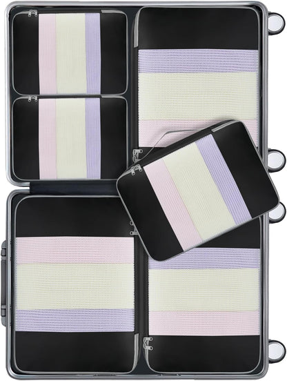 BAGAIL 6 Set/8 Set/10 Set Packing Cubes Various Sizes Packing Organizer for Travel Accessories Luggage Carry On Suitcase