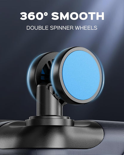 28 inch Luggage Hardside and Lightweight Suitcase with Spinner Wheels TSA Lock for Travel Business,Blue With Dark Blue