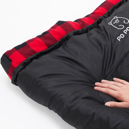 PO PO BEAR Zero Degree Sleeping Bag for Adults 100% Cotton Flannel Tall and Big