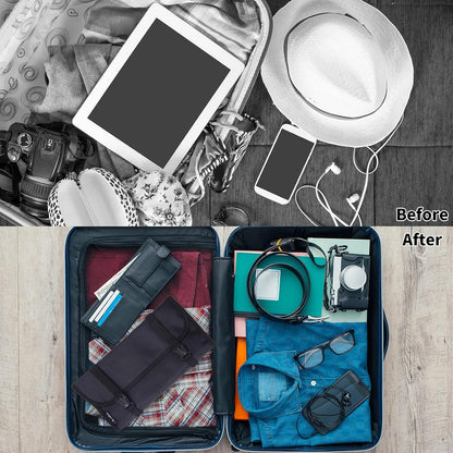 Foldable Clear Hanging Travel Toiletry Bag Cosmetic Organiser Storage