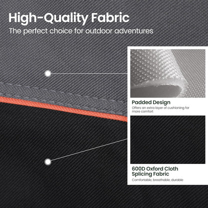 HIGH POINT SPORTS 2 Pack Portable Camping Chair for Adults, Folding Outdoor Camp Chair Lightweight Lawn Chairs Folding Collapsible Chair for Camping, Tailgates, Beach, Black, Support 250 lbs