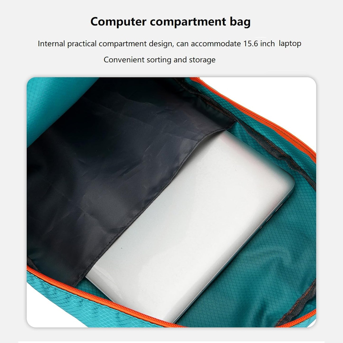 25L Hiking Backpack Foldable Sports Daypack Camping Collapsible Bag Water Repellent Lightweight Travel Men Women(Lake Blue)