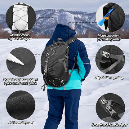Seektop 20L Ultra Lightweight Waterproof Hiking Backpack Small Outdoor Foldable Day Pack for Women Men