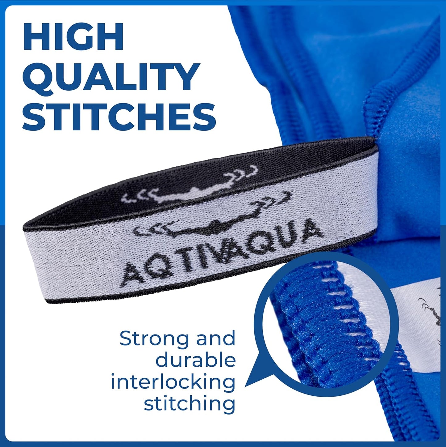 AqtivAqua Quick Dry Towel - Lightweight Microfiber Travel Towel w/Bag - Fast Drying Towel Set for Camping, Beach, Pool, Gym, Backpacking, Sports, Yoga & Swim Use, Hiking (Royal Blue, L:30"x60")