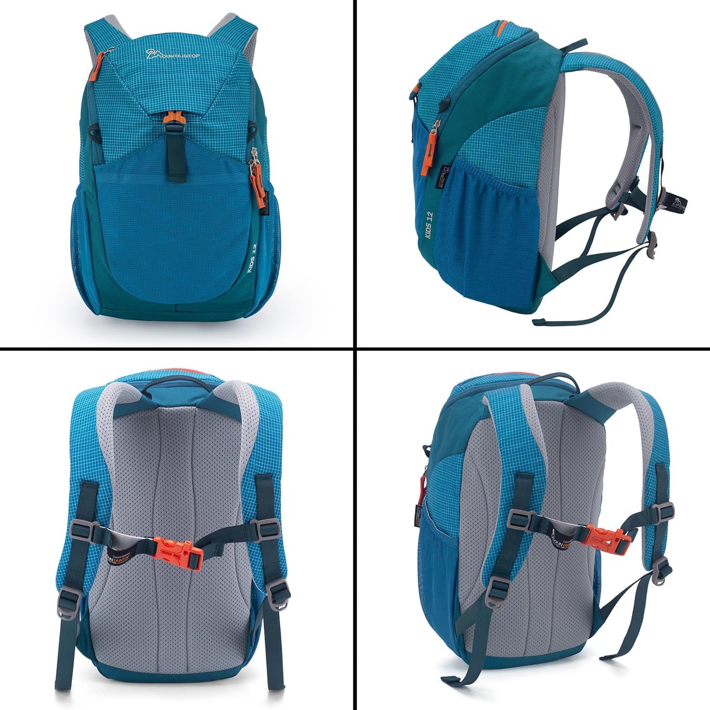 MOUNTAINTOP Kids Backpack 12L Toddler Hiking Backpack,Kindergarten Preschool Daypack for Boys Girls