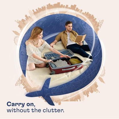 Shacke Premium 8 Packing Cubes Set - Lightweight Mesh Travel Luggage Organizers with Laundry Bag, 8-Piece Suitcase Storage System (Air Black)