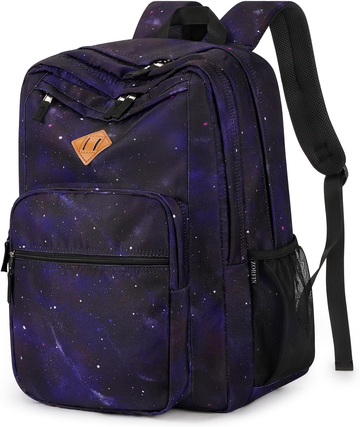 ZORFIN 26L Backpack for College, and Travel: Water Resistant Bookbag - Night Sky