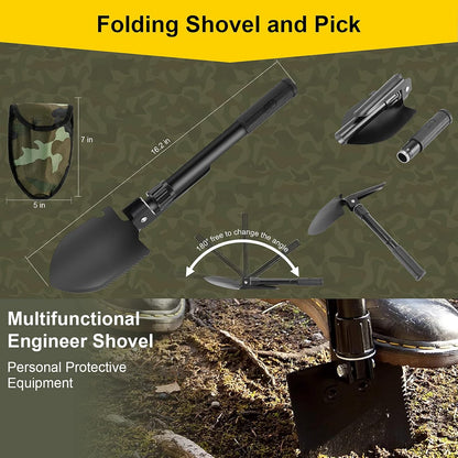 Survival First Aid Kit, 248PCS Survival Tools Camping Essentials Tactical Gear Emergency Trauma Medical Supplies Packed in a MOLLE Pouch, Saber Card,Cool for Men Camping Hiking Outdoor Activities