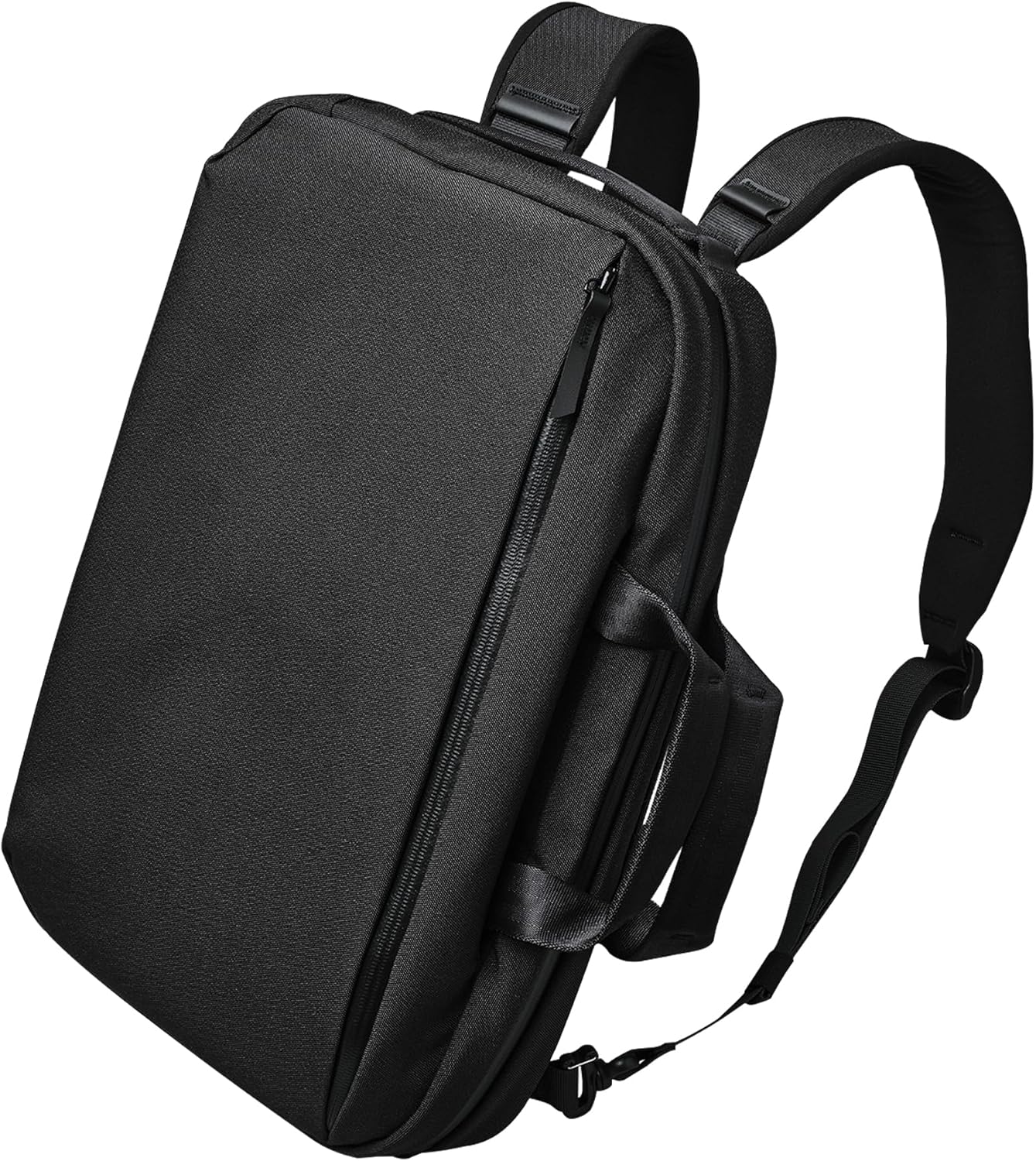 ALPAKA Elements Tech Brief Pro 12L -3-in-1 Recycled Fabric Laptop Briefcase Backpack for 16" Laptop, Anti-Theft Secure with Luggage Pass-Through, Water-Resistant, Fits Tech & Business Essentials,Black