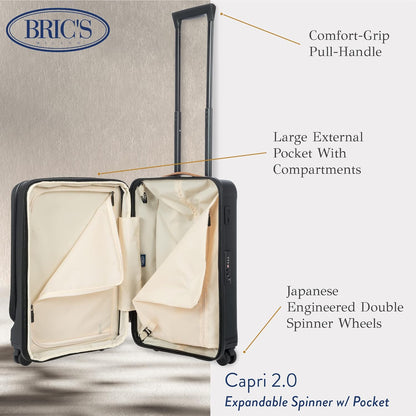 Bric's Capri 2.0 21" Spinner w/Pocket Expandable