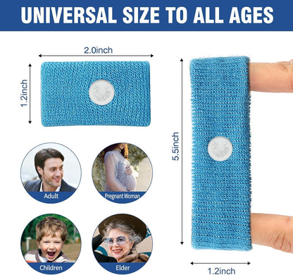 Motion Sickness Bands Anti Nausea Wristband for Adult and Kids Morning Sickness Relief for Pregnant Women Acupressure Nausea Relief for Car, Sea, Air Sickness - 1 Pair Blue