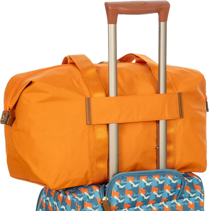 Bric's X-Bag/X-Travel 2.0 Folding Duffel Bag - 18" Carry On and Overnight Travel Bag - Sunset