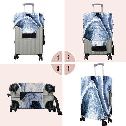 Travel Luggage Cover Suitcase Protector Fits 18-32 Inch Wheel Covers PatternedTravel Related Items Flower Luggage Protector Elastic XL