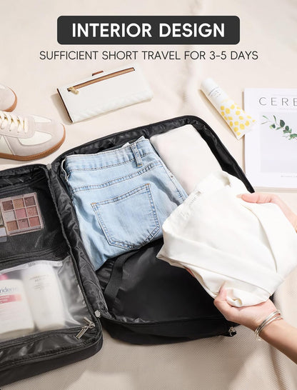 CLUCI Duffle Bag for Business Travel, Weekender Puffer Carry On With Shoe Compartment, Overnight Women's Bag With Laptop Storage